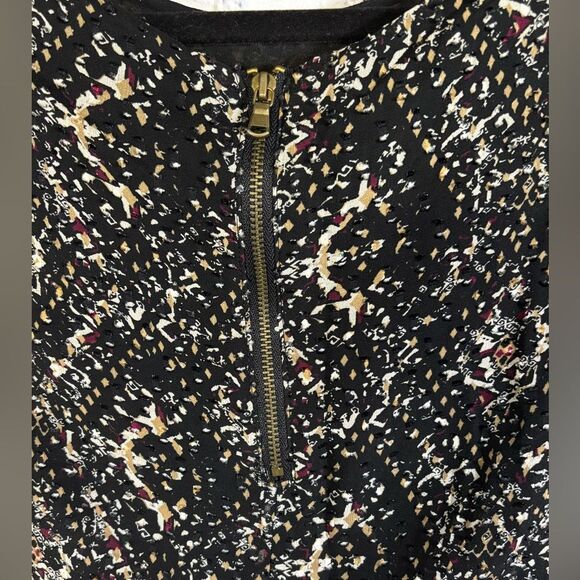 Club Monaco Abstract Swiss Dot Back Zipper Silk Parisian Party Mini Dress 10 - Picture 4 of 12